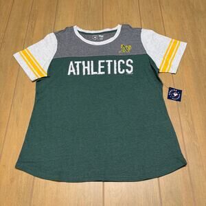Oakland Athletics Women’s XL Shirt G-III 4Her MLB Genuine Merchandise Green NWT